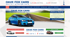 Desktop Screenshot of davefoxcars.co.uk
