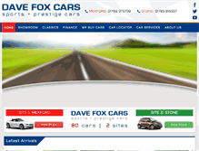 Tablet Screenshot of davefoxcars.co.uk